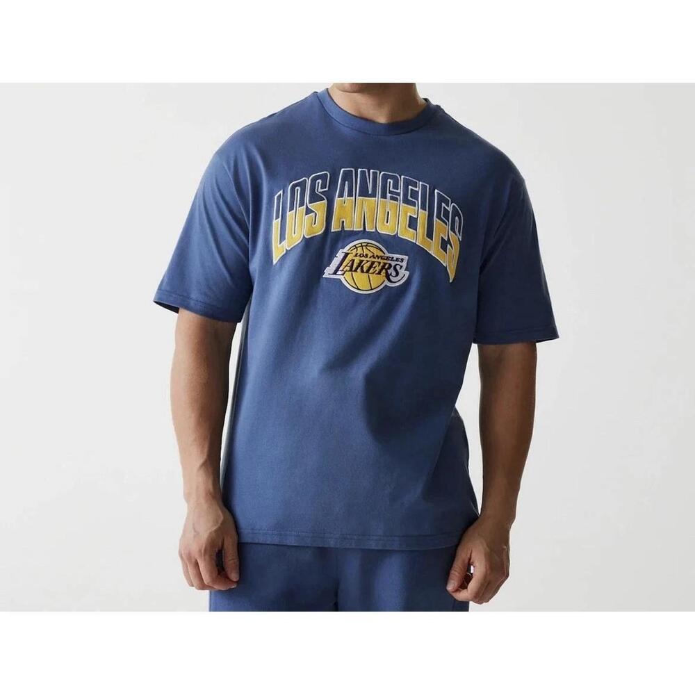 New Era - Nba La Los Angeles Lakers Graphic T-Shirt Sz M New Oversized 2